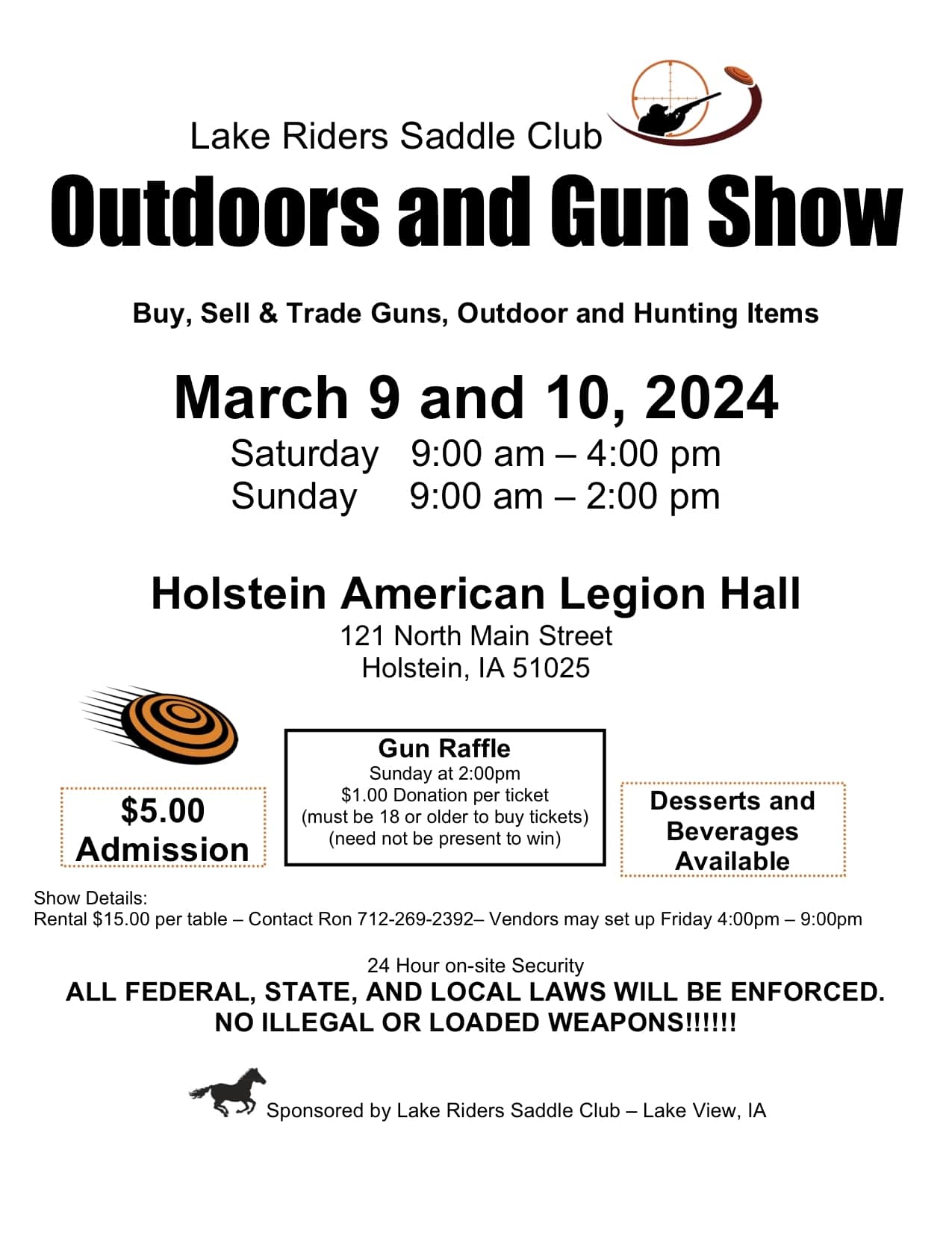Holstein Gun & Outdoor Show Flyer