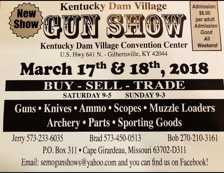 Kentucky Dam Village Gun Show Flyer
