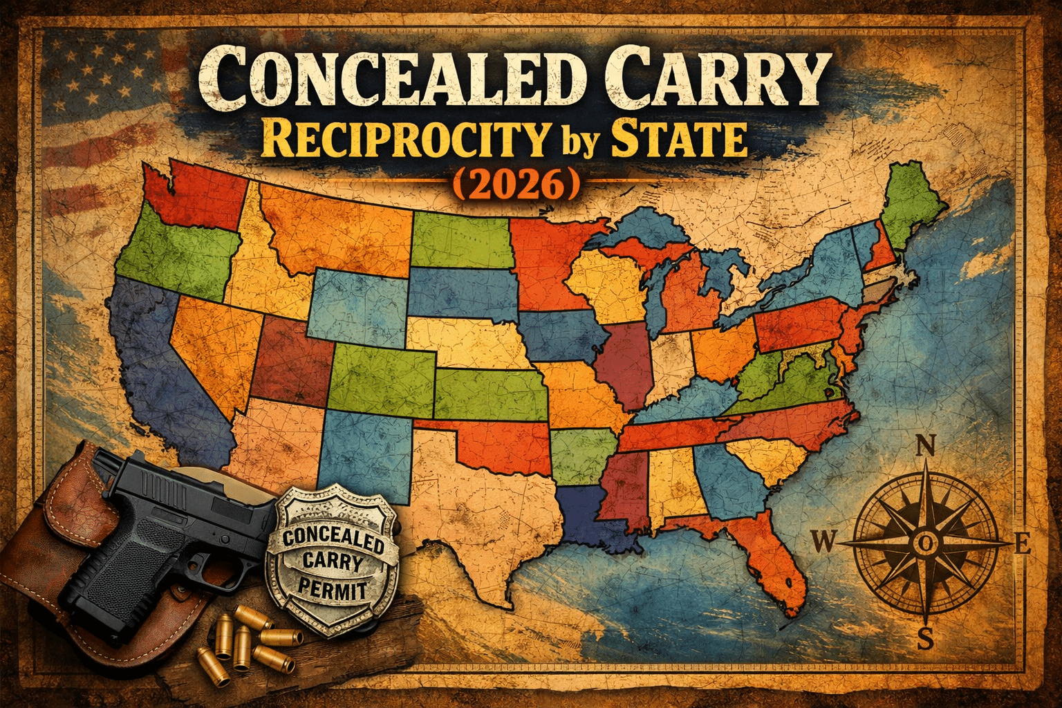 Concealed Carry Reciprocity by State 2026