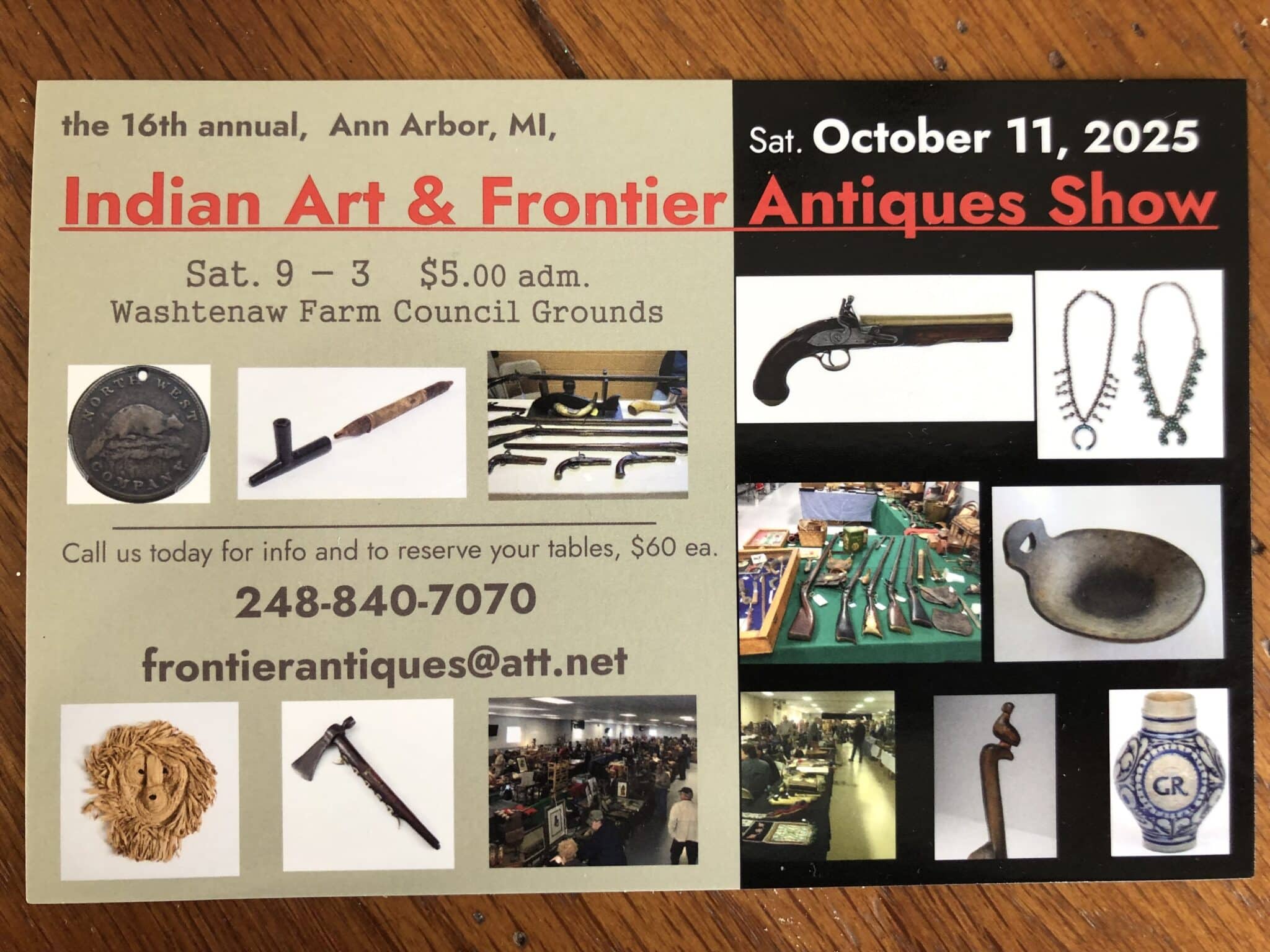 Indian Art and Frontier Antiques Show 2025 Flyer