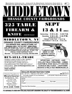 Middletown Firearm & Knife Show Flyer