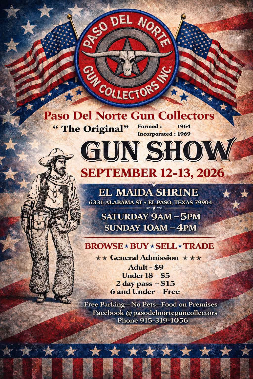 Original El Paso Gun Show Flyer
