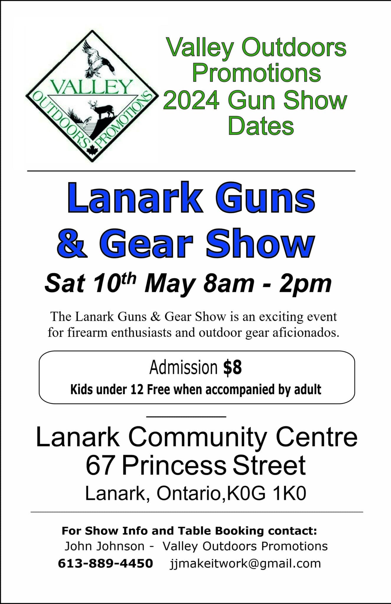 Lanark Guns & Gear Show Flyer